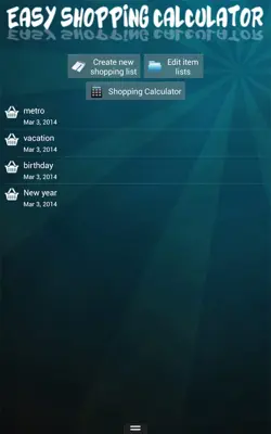 Easy Shopping Calculator android App screenshot 1