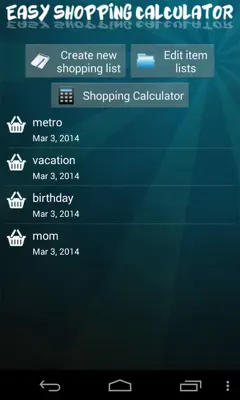 Easy Shopping Calculator android App screenshot 6